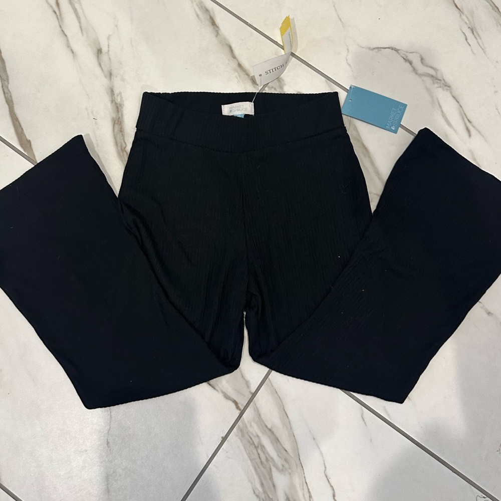 Market + Spruce Girl Kai Ribbed Flare Pant XS: 4/5